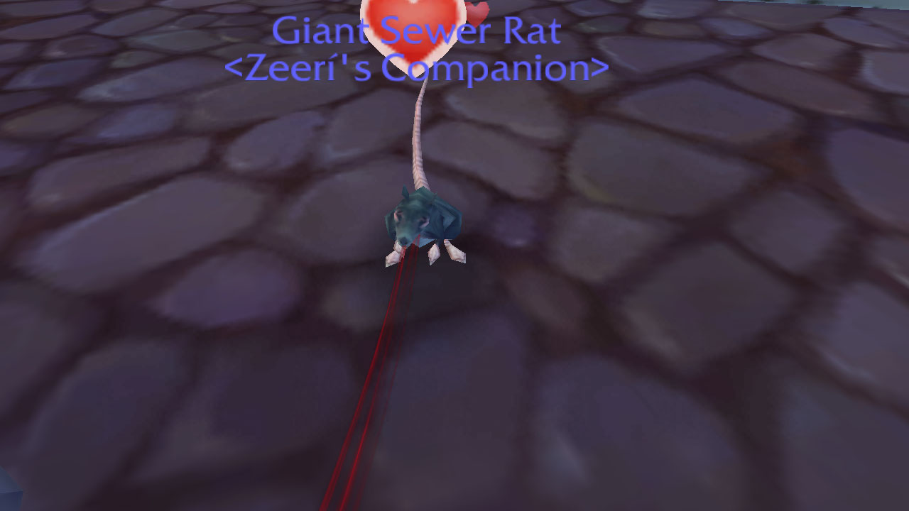 Kat's rattie friend &lt;3 Kat was called Zeeri at the time, and was a Draenei! :P