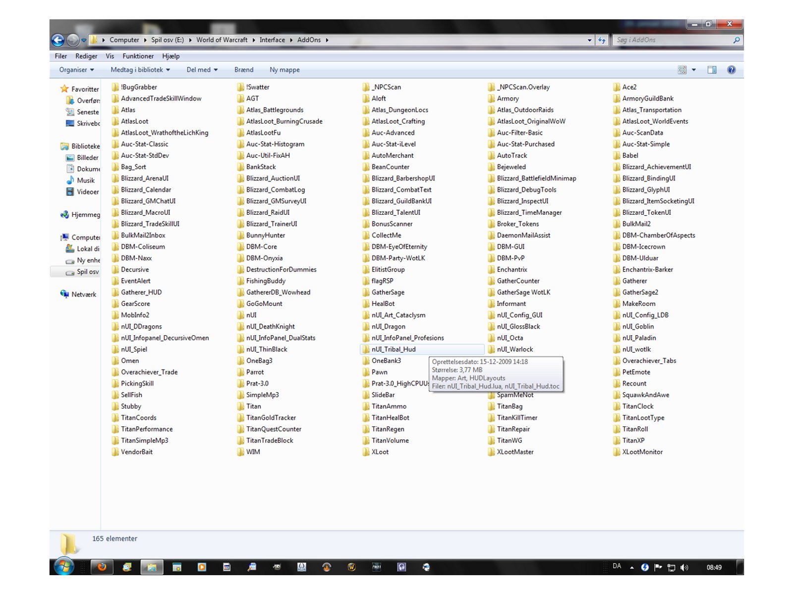 my addons folder