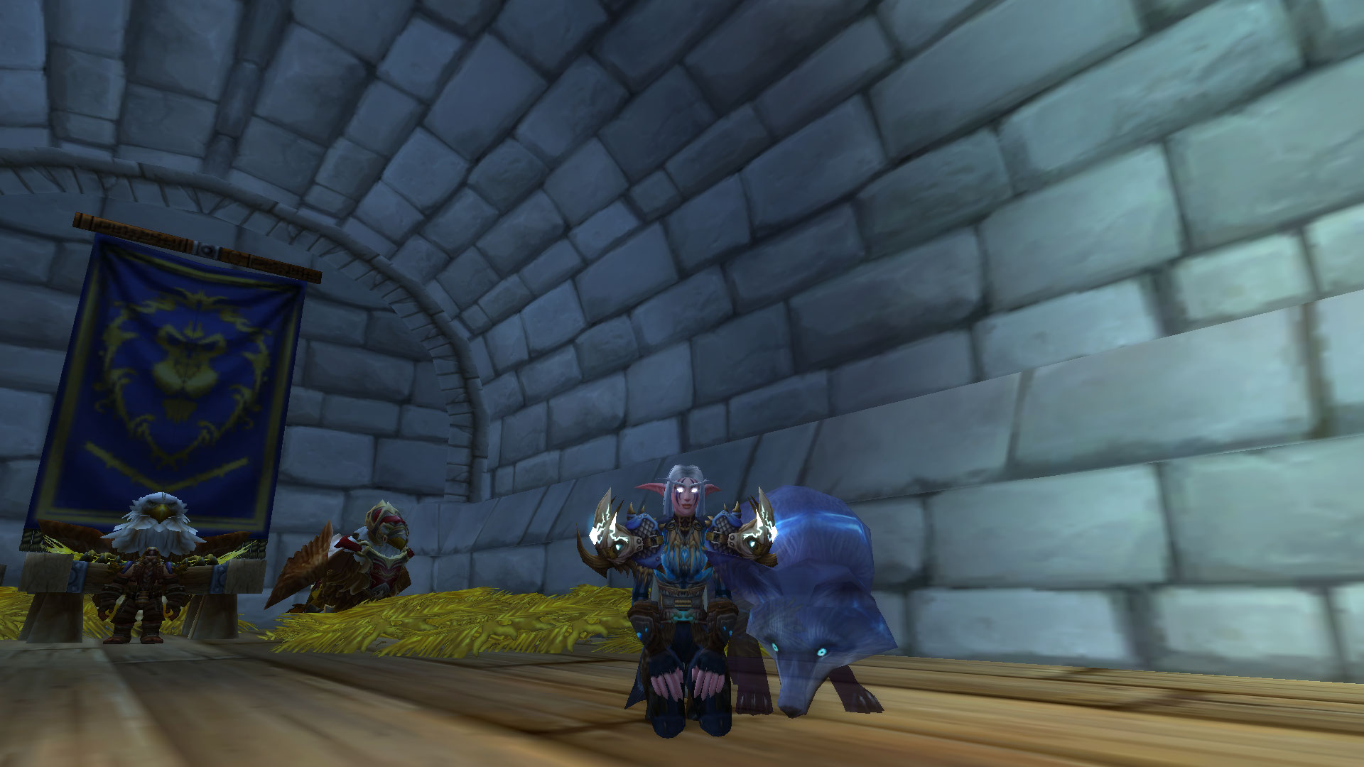Myself with newly tamed surprise at the gryphon roost &lt;3