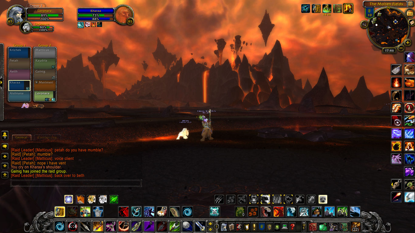 This is what the Firelands environment looks like. It's very barren but is not like what you see in Molten Core.