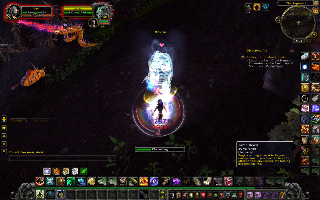 One of my best tame pics. I love the rainbow nimbus. Please ignore the away flag. &gt;_&gt;