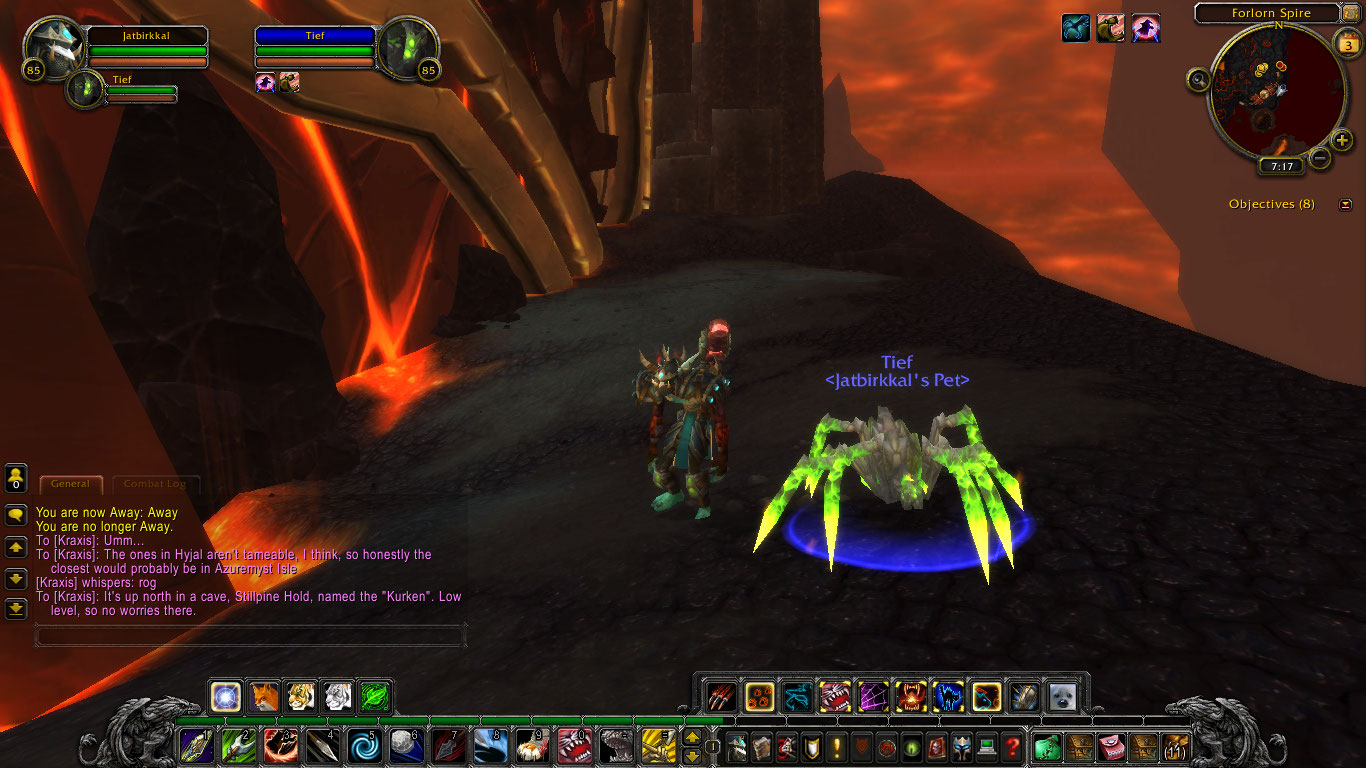 Me and T'ief, waiting patiently for Quashi (Deth will be named that when/if I find her :D)