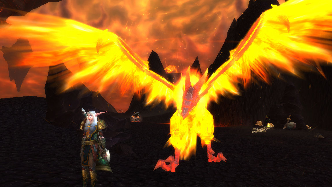Pet 1: Fire Hawk. Note how large it is.