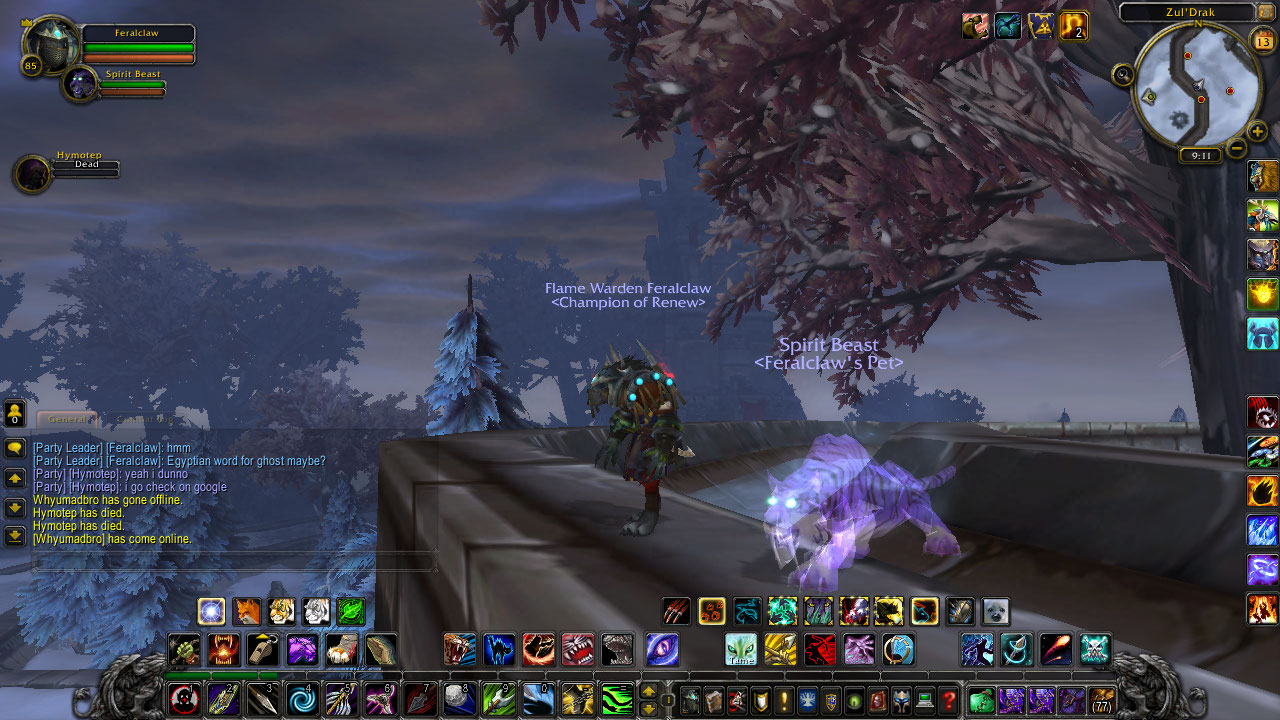 Gondria and me in Zul'Drak.