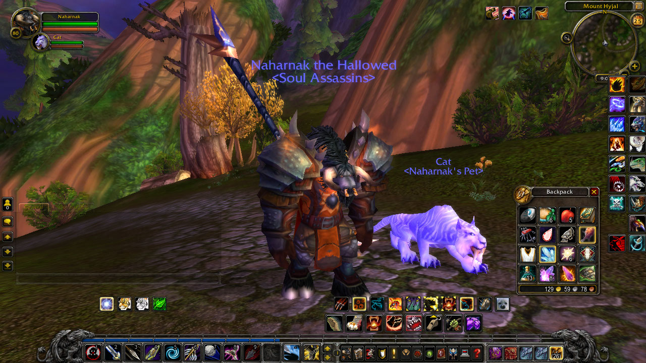 My lavender cat and I.