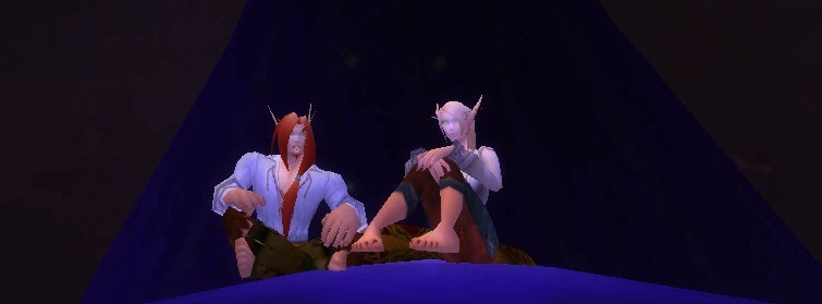 Me RPing with my bro in Silvermoon. My character's the he and his is the she... yeah, long story... &gt;.&gt;