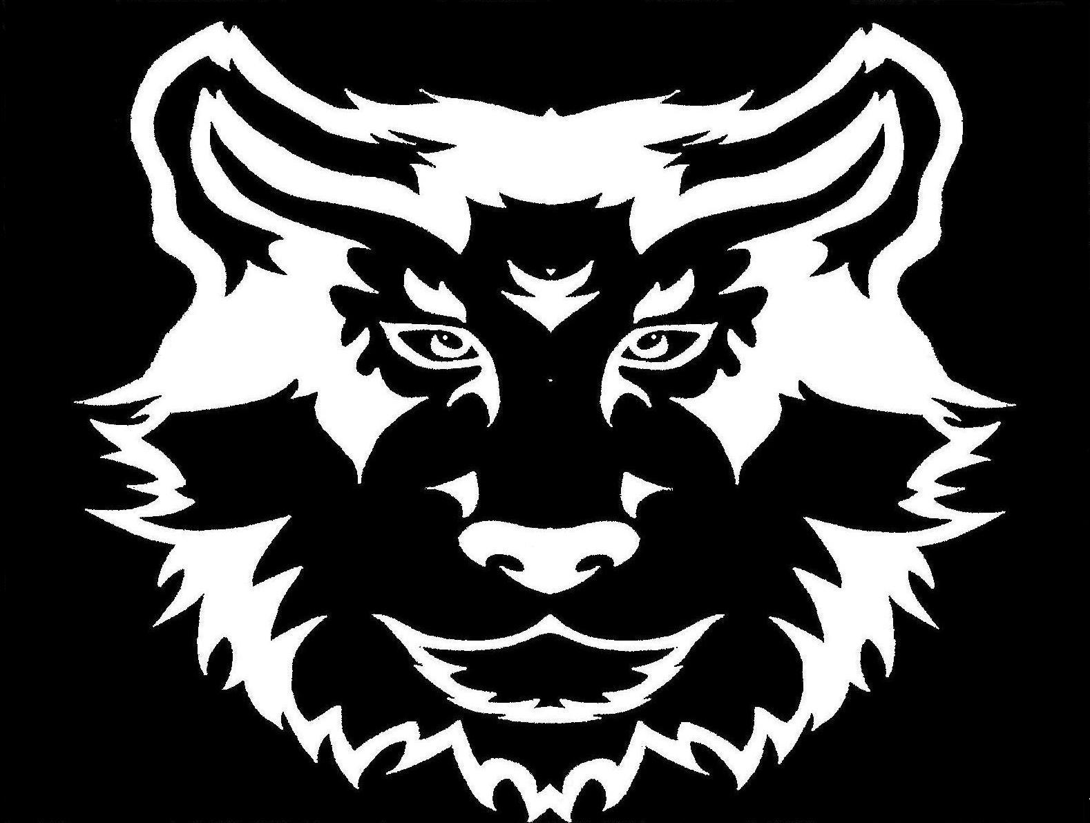 Full Wolf head Tattoo Design