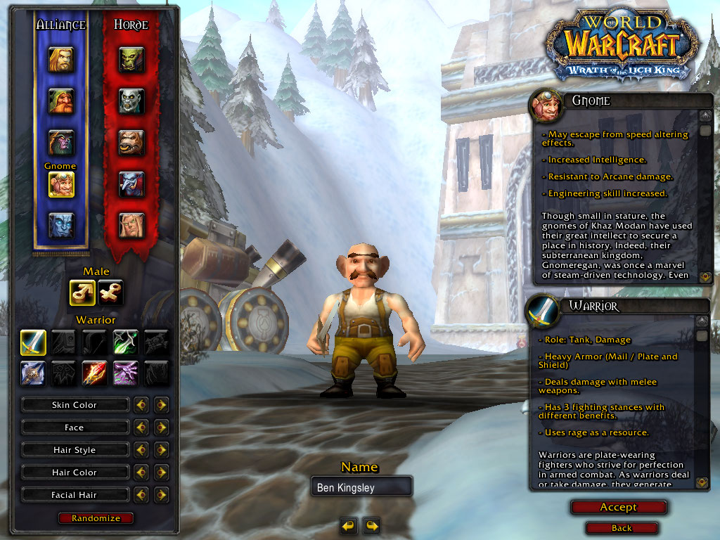 Ben Kingsley as a gnome (Shame the eyebrows that come with the most sensible facial hair are a bit off)