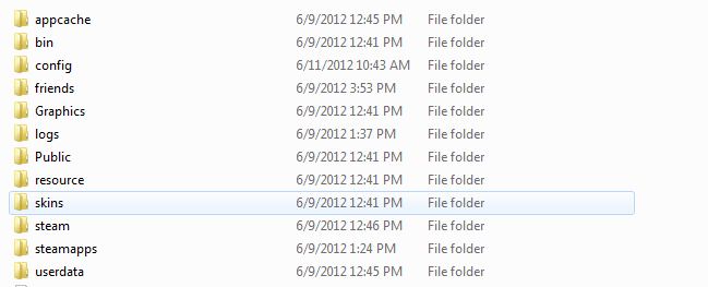 Steam folders