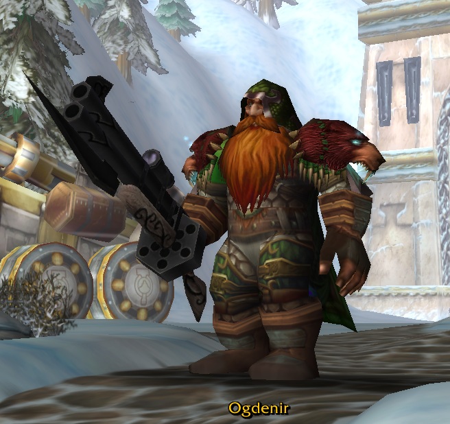 My Dwarf in his &quot;Master of the Wilderness&quot; gear.