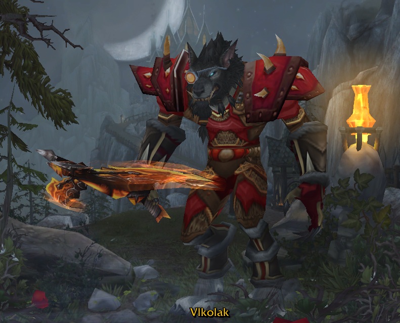 Worgen hunter &quot;Sniper Wolf&quot; gear.
