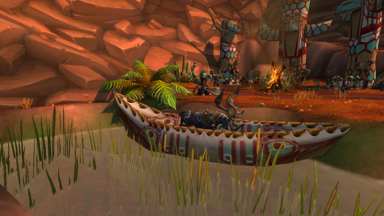 stag, in a canoe!