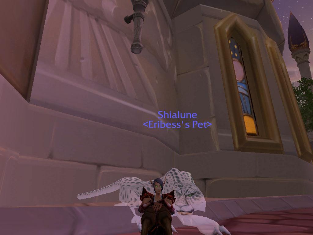 Had to take pic in Dalaran to show her ghosty-ness