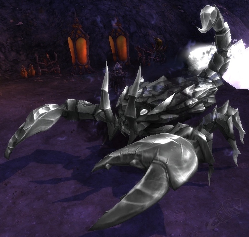 The scorpid brought up that has the effect of the sha on it.