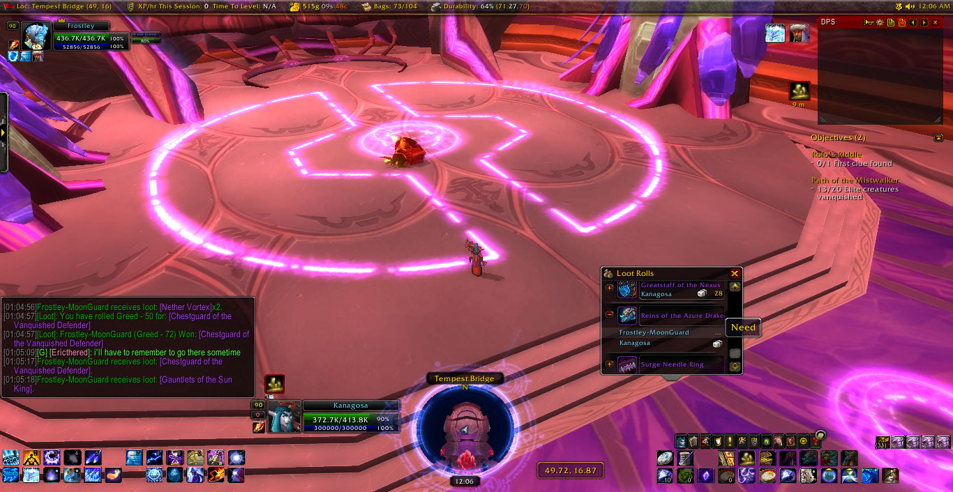 Loot window on my end.