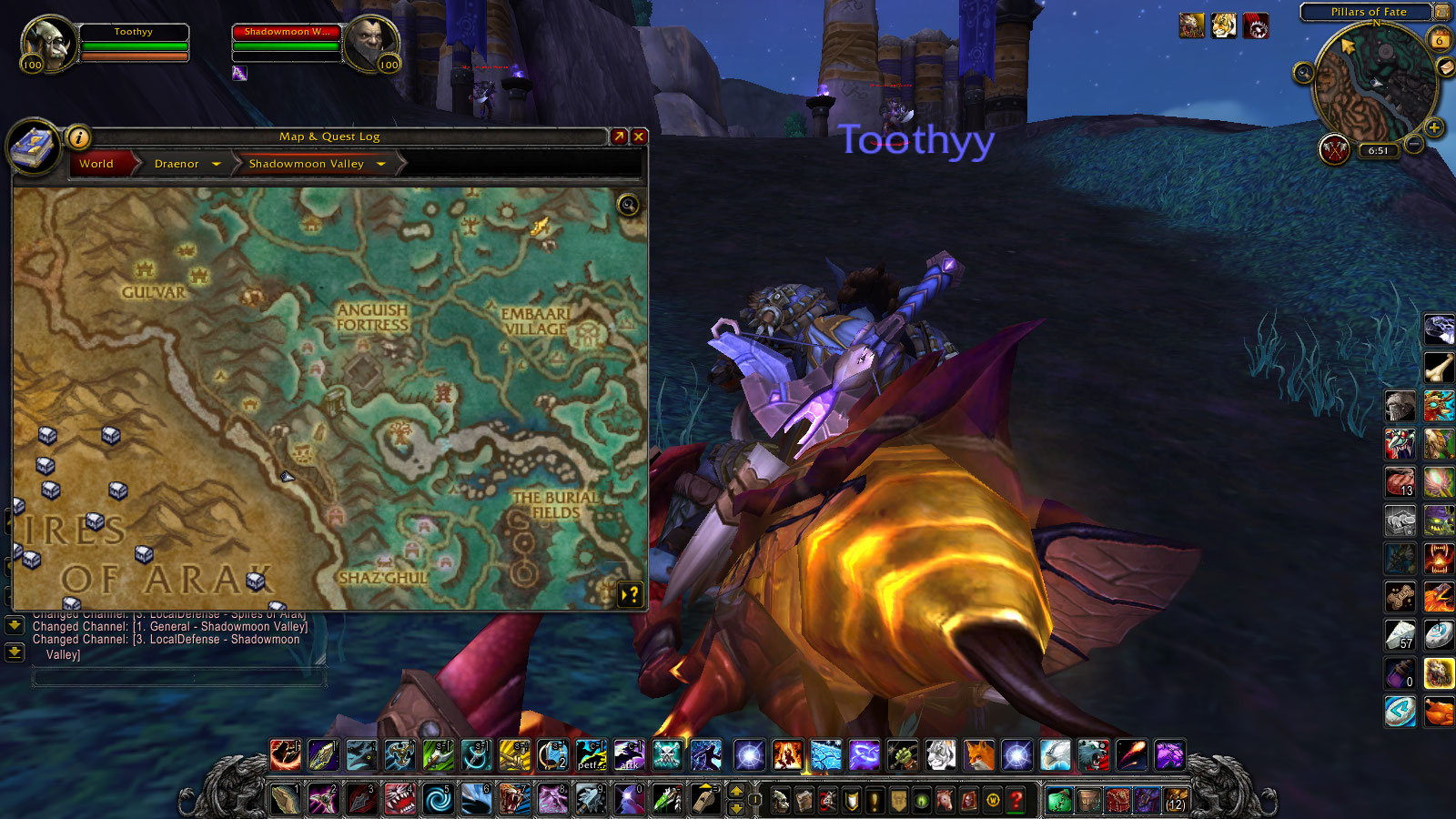 Picture of me at entrance of the pillars of fate and map. You can see a small kind of hut marking on map, that is the flight point.