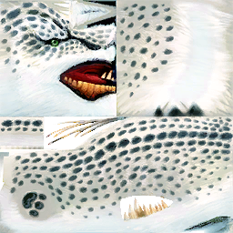 classic snow leopard skin