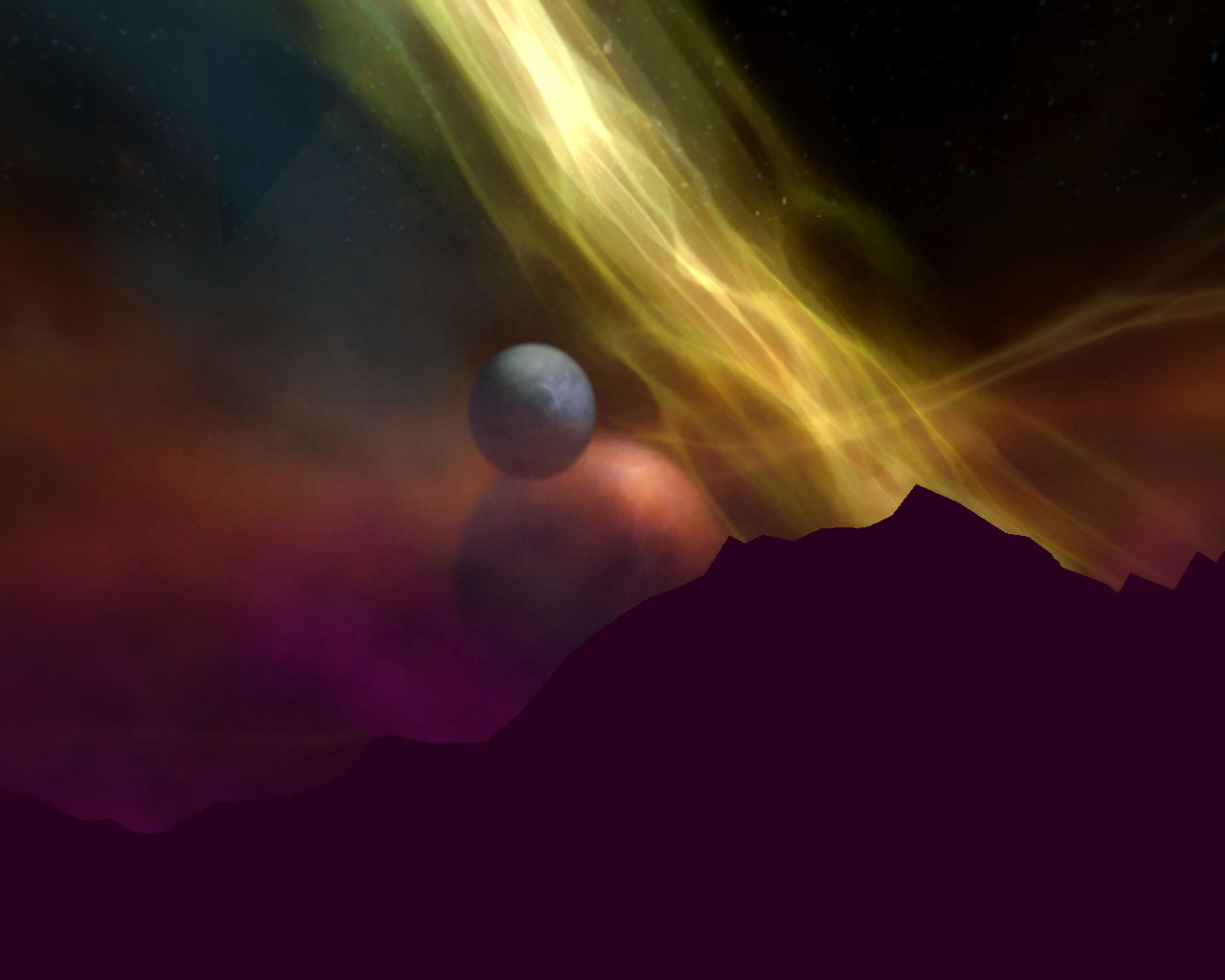 The hellfire sky.