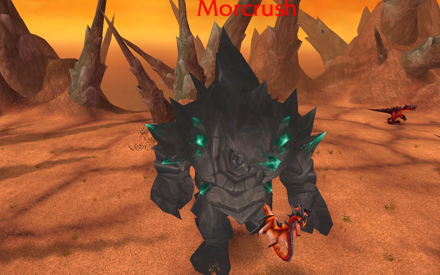 Blades edge mountains, as far as I know, Morcrush walks the plains of it.
