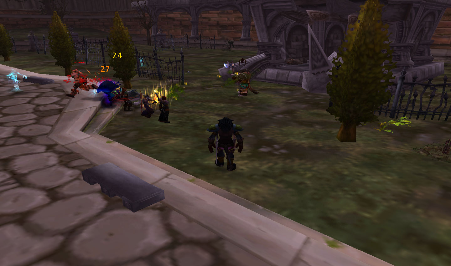 Ironspike in the SM Graveyard..he's running over on the left XD
