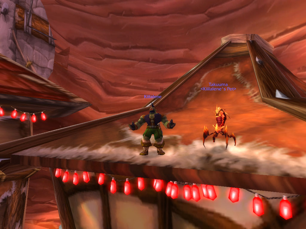 woot posing on top of the org AH