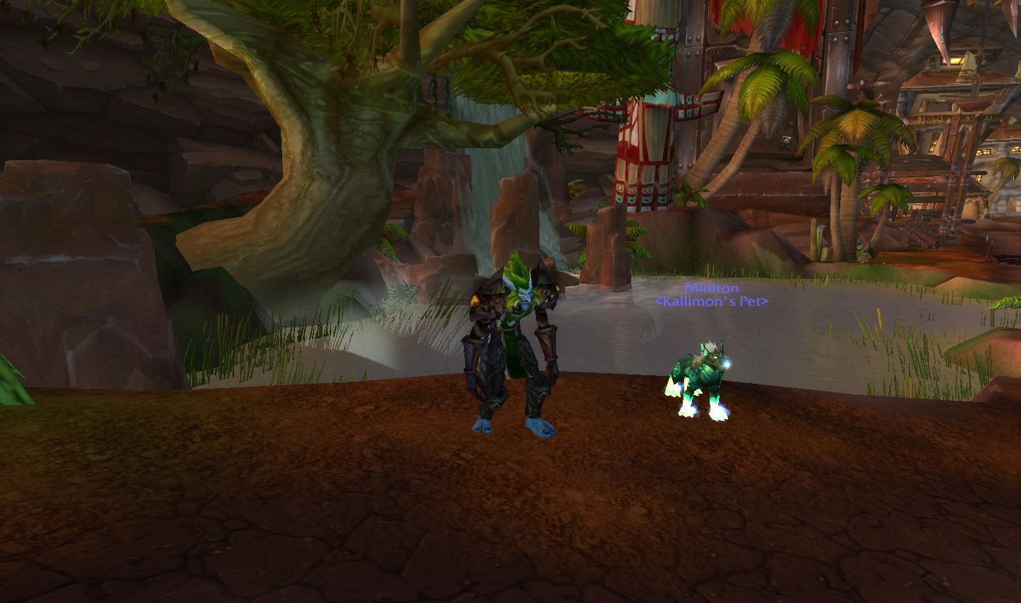 Mirliton the green runed demon dog