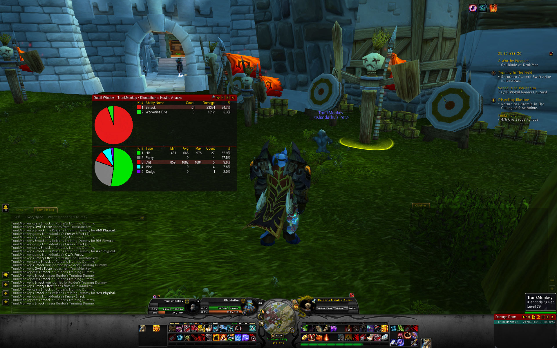 This is poor TrunkMonkey trying to be a solid pet and unfortunately not having an autoattack.