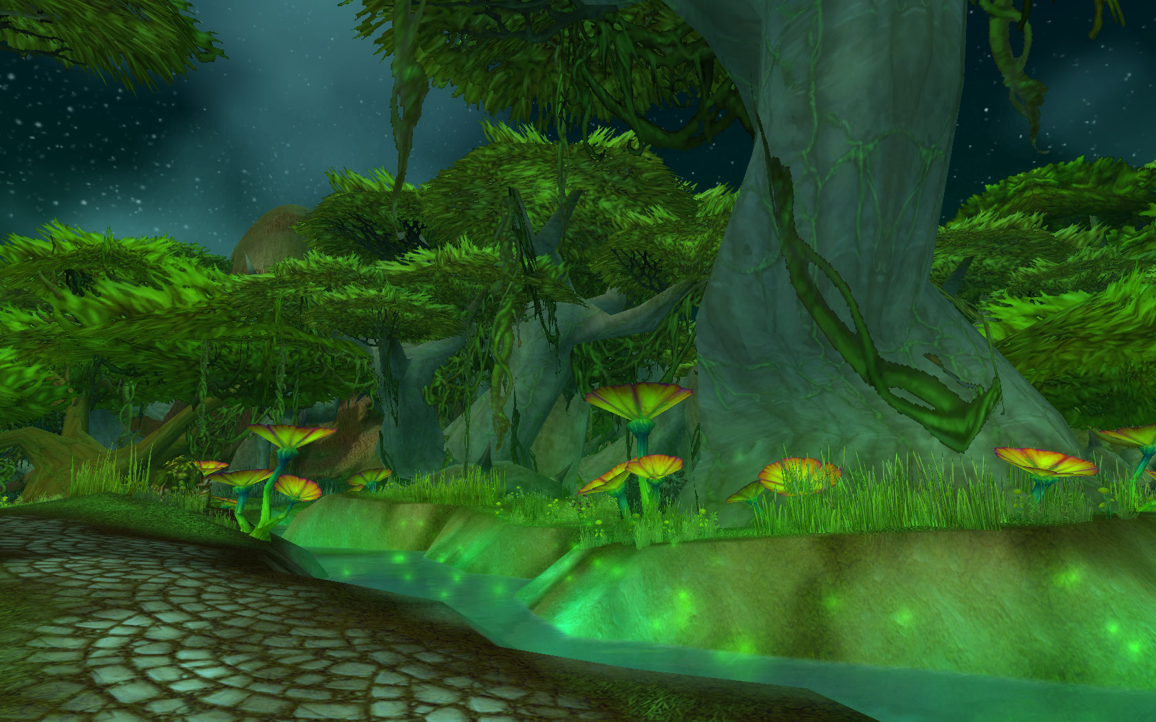 I just loved the ambiance of the southern barrens. It looked so magical and ...green.