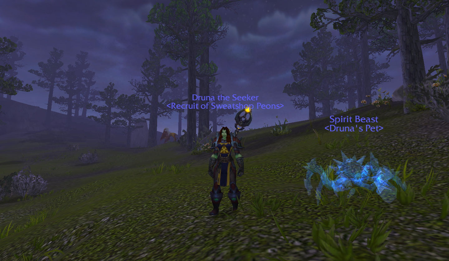 this obviously isn't where I tamed him, but I wanted to zip back to Karoma and Sambas :P