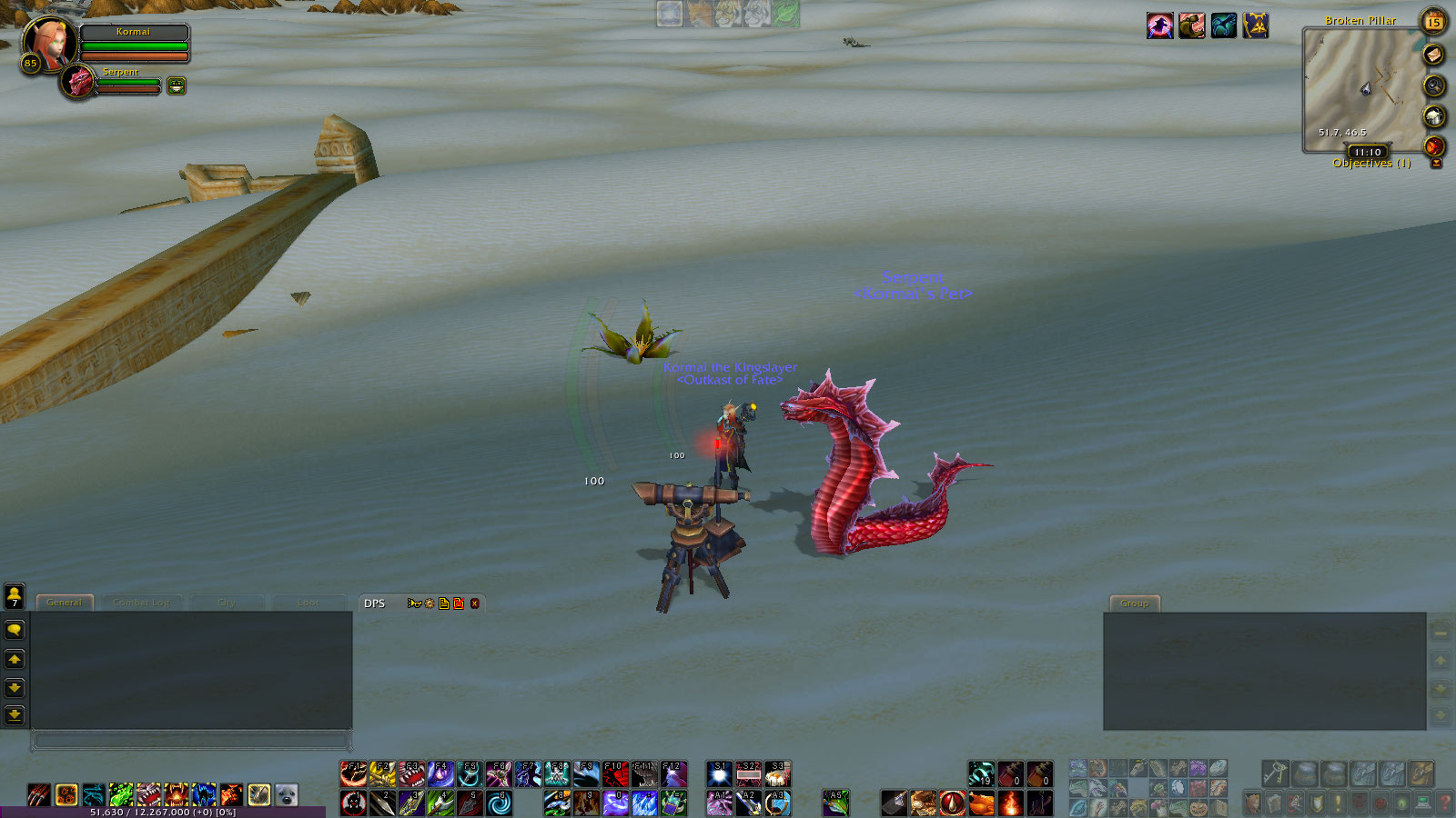 I is in ur dezert stealin ur fragmentz.