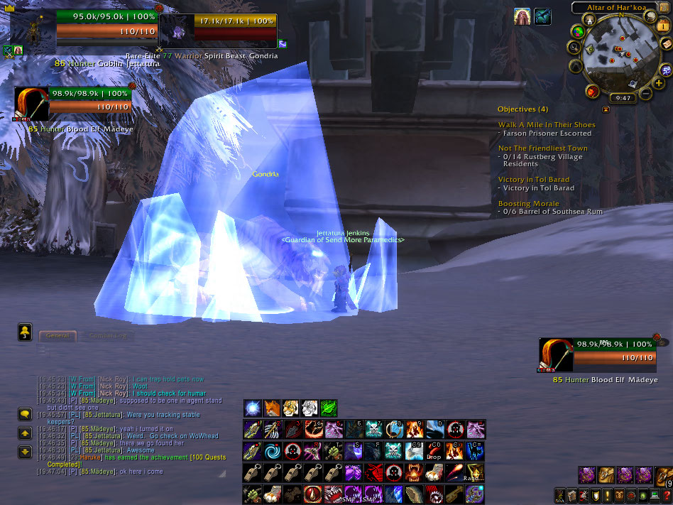 Holding Gondria for a friend.