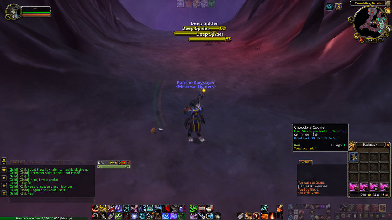 Awww he gave me a cookie!