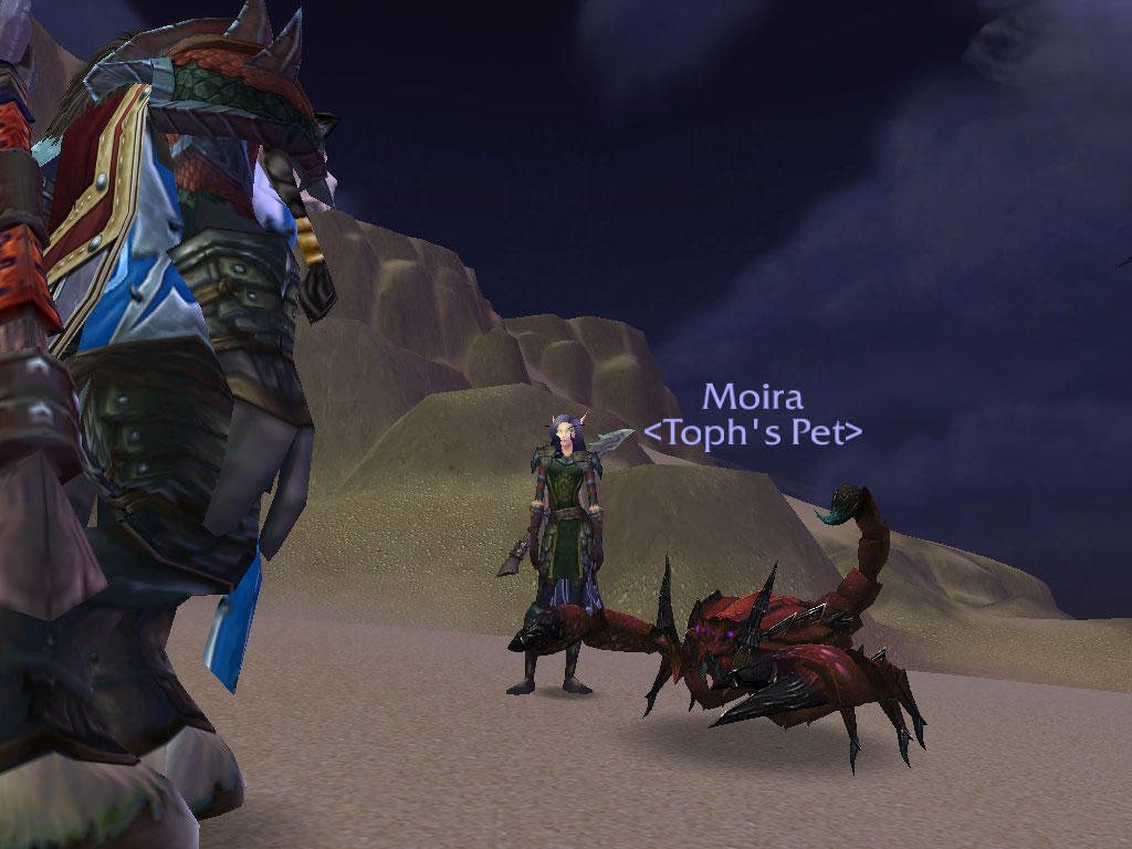 Tauren lady in the pic is my best friend's main. ^_^ Sorry for not getting your good side. XD