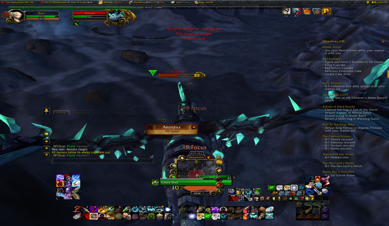 during combat