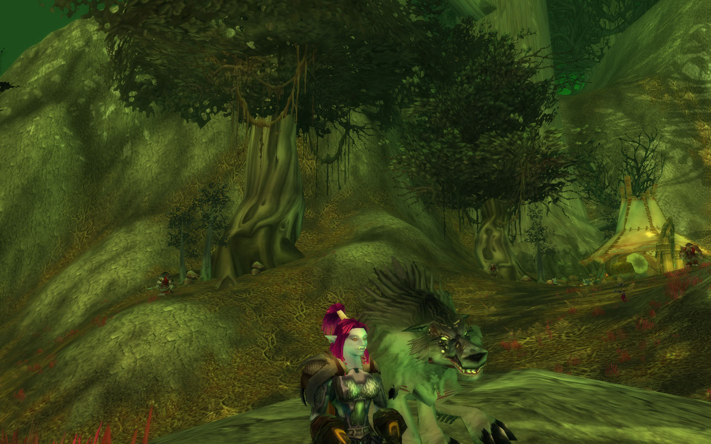 Wolf says "ggrrrrrr I look funny in this pose"